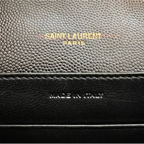 SAINT LAURENT Cassandre Leather Wallet on Chain - Picture 6 of 12